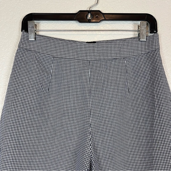 Tularosa Black White Gingham Wide Leg Colette Crop Pants size Medium - Picture 2 of 9